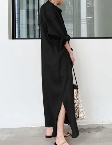 Vista 4 de Bsubseach Women Long Button Down Maxi Shirt Dresses Swimsuit Cover Up Bikini Coverup