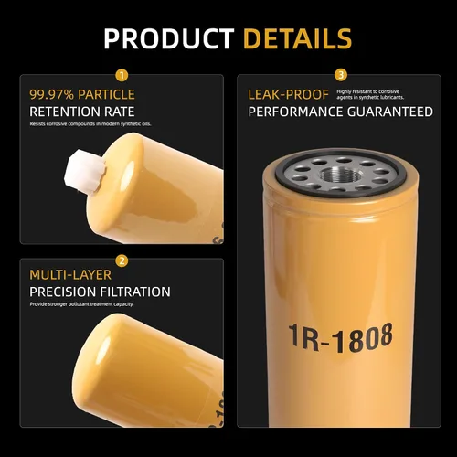 Vista 3 de 1R-1808 1R-0749 256-8753 Kit de filtros (juego de 3), filtro de combustible/filtro de aceite/separador de agua para motor Caterpillar Cat