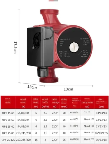 Vista 2 de Hot Water Circulation Pump(UPS20-60(一inch))