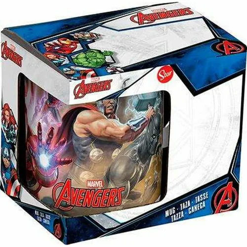 Vista 3 de Taza Mug The Avengers Infinity Blanco Cerámica Rojo (350 ml)