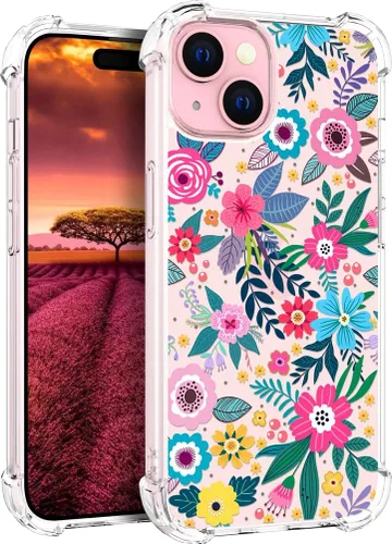 Vista 20 de Funda compatible con iPhone 15, bonita funda transparente para mujer, funda de silicona transparente para teléfono, color negro, tigre poderoso