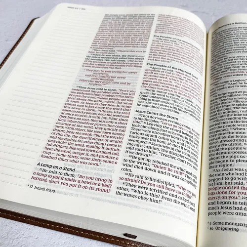 Vista 7 de NIV Biblia de diario Personalizado con nombre El diseño personalizado está ilustrado a mano y grabado con láser Regalo para cumpleaños