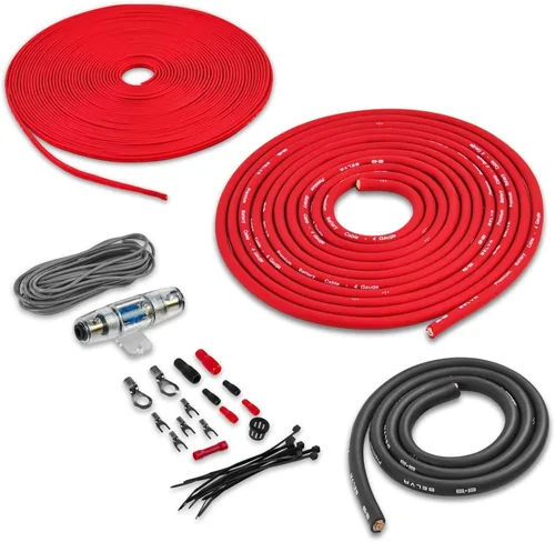 Vista 10 de Belva True 1/0 Calibre AWG Premium CCA Kit Completo de Cableado de Amplificador con Cable RCA OFC de 2 Canales - BAK02BL Azul