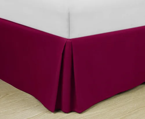 Vista 13 de Cathay Home Falda de cama plisada de microfibra de doble cepillado de fácil ajuste, ultra suave, resistente a la decoloración y a las arrugas