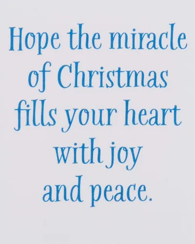Vista 3 de Tarjeta desplegable navideña religiosa de American Greetings (Milagro de Navidad)