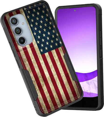 Vista 66 de Funda para Galaxy A15 5G, doble capa híbrida resistente a prueba de golpes, policarbonato duro, silicona suave, TPU, funda protectora para Samsung