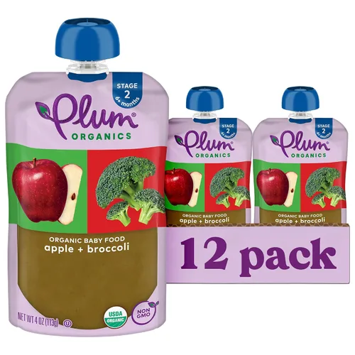 Vista 10 de Plum Organics Paquete de Variedad, 6+ Meses – Favoritos de Frutas y Verduras – Bolsas de Comida Orgánica para Bebés – Bolsa de 4 oz, Paquete de 18
