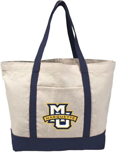 Vista 345 de Campus Lab Bolsa de lona con logotipo primario colegiado con bolsillo externo, bolsa de hombro reutilizable para ir de compras, playa Águilas A&m
