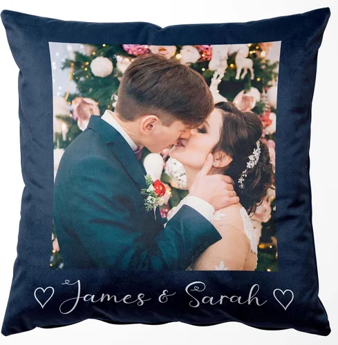 Vista 16 de Easycosy Funda de almohada de terciopelo personalizada, 12 x 12 pulgadas, foto y texto personalizados, dos lados, regalo del día del padre