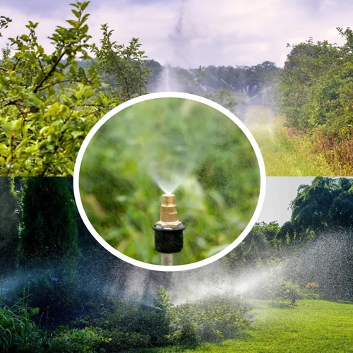 Vista 5 de Rociador de riego de jardín Boquilla de pulverización de riego ajustable G1/2" rosca macho