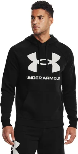 Vista 3 de Under Armour Rival - Sudadera con capucha para hombre, con logotipo grande Rival Fleece
