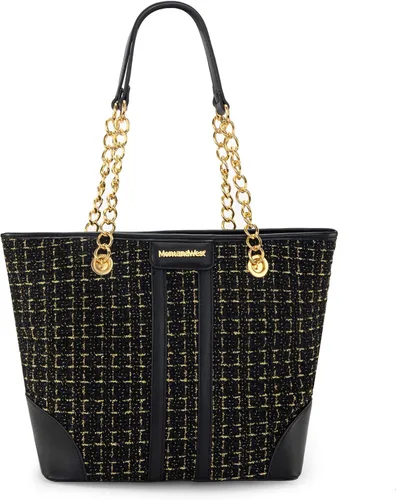 Vista 17 de Montana West Bolso Tote MEDIANO para Mujeres Acolchado con Cadena Bolsos de Mano Bolso de Hombro beige (040Beige)