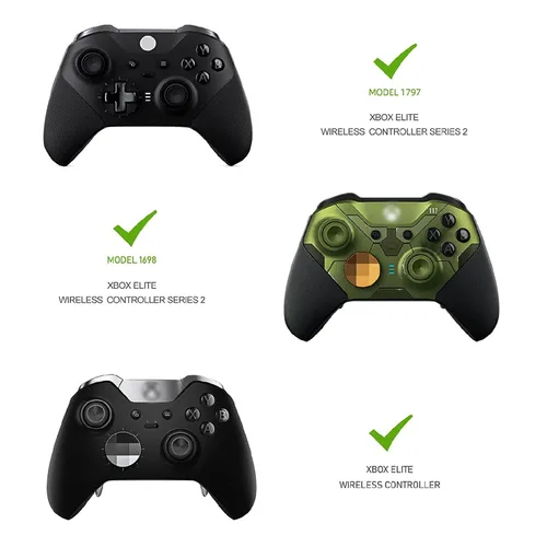 Vista 2 de Paletas para Xbox One Elite Series 2 Accesorios para Xbox Elite Controller Series 2 Core, pieza de repuesto de acero inoxidable para controlador
