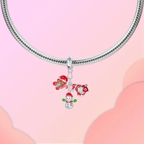 Vista 138 de LUXILLA Abalorio de plata de ley 925 para madre, hija, abuela, para familia, amor, madre, hija, abuela, para pulseras, collares, dijes, abalorios