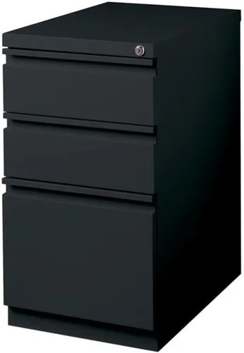 Vista 11 de Pemberly Row Archivador móvil de metal moderno de 27.75 pulgadas de alto x 15.00 pulgadas de ancho con 3 cajones en masilla con cerradura incluida