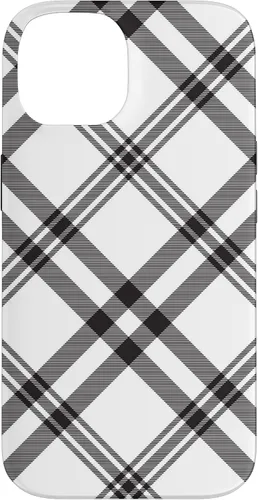 Vista 4 de Funda para iPhone 11 Pro Max a cuadros en blanco y negro