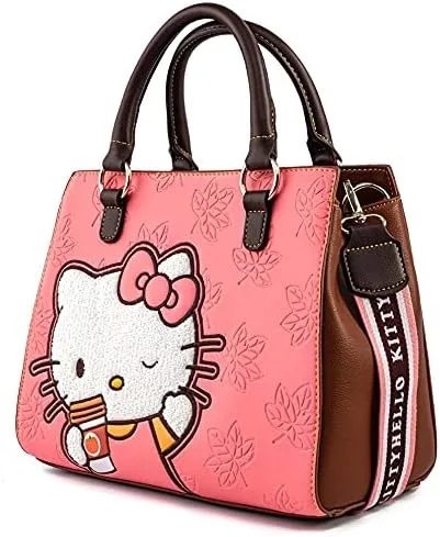 Vista 3 de Loungefly Hello Kitty Pumpkin Spice Latte Wave - Bolsa cruzada, Varios