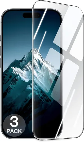 Vista 12 de JETech 9H+ - Protector de pantalla inastillable para iPhone 15 Pro de 6.1 pulgadas, película de vidrio templado de grado militar con herramienta