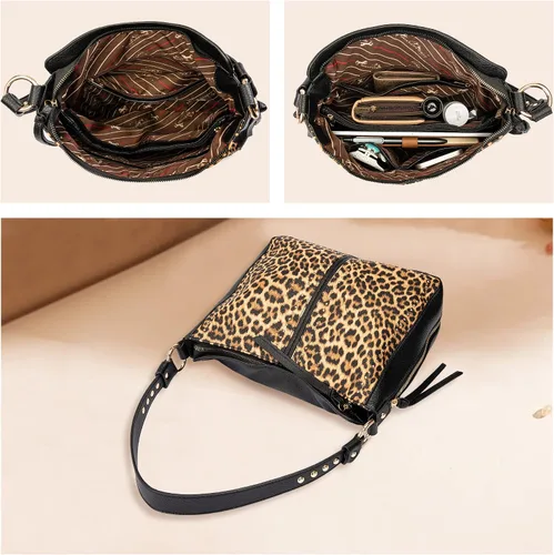 Vista 5 de Montana West Hobo Bag Concealed Carry Purses and Handbags for Women