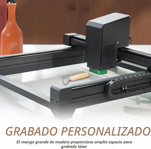 Vista 4 de Abrebotellas de cerveza con mango de madera para grabado de sidra, abrebotellas de vino, regalos de boda