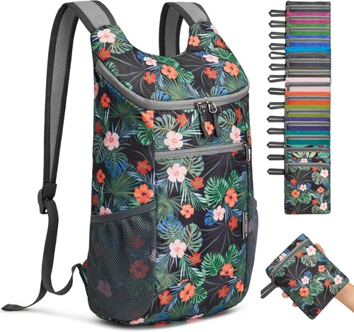 Vista 12 de G4Free, mochila pequeña y plegable, liviana y casual, para ir de camping o para exteriores, para adultos y niños (11 L)