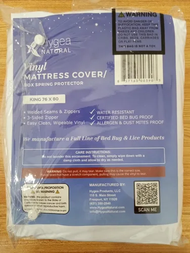 Vista 7 de Colchón de vinilo de calibre 6/funda de somier, funda impermeable, perfecto para mojar la cama (California Long Twin)