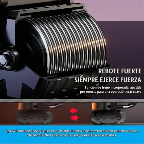 Vista 3 de Uota Rueda Abdominal de Rebote Automático con Soporte para Codo, Rodillo Abdominal para Máquina de Ejercicio Abdominal, Equipo de Entrenamiento