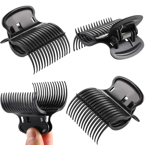 Vista 3 de Syhood 24 clips de rodillo caliente de plástico, rizador de pelo, clips de rodillo de repuesto para mujer, sección de cabello
