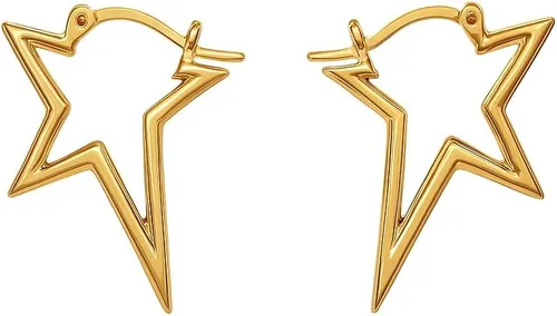 Vista 51 de Gempires - Aretes ligeros y gruesos, delicados y minimalistas, hipoalergénicos, chapados en oro, sin deslustre, diseño clásico, para uso diario