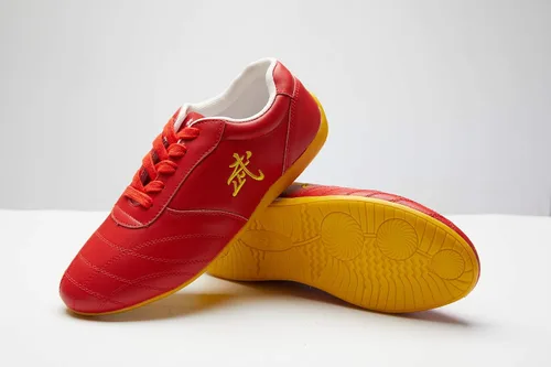 Vista 4 de Zapatos de cuero Tai Chi artes marciales Kung fu Zapatos Chi Kung Zapatos de artes marciales Zapatos de boxeo