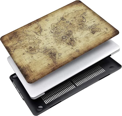 Vista 8 de Compatible con MacBook Air de 13 pulgadas versión 2021 2020 A2337 M1/A2179 con Retina y Touch ID, carcasa rígida de plástico brillante y cubierta