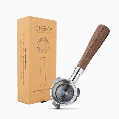 Vista 15 de Crema Productos de Café 54mm Portafiltro Desnudo Sin Fondo Compatible con Máquinas Breville de 54mm Incluye Cesta de Filtro de Doble Disparo