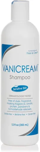 Vista 2 de Vanicream Champú (12 onzas líquidas) limpiador facial suave con dispensador de bomba (8 onzas líquidas) Paquete de gel corporal suave (12 onzas)
