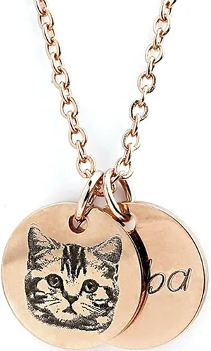 Vista 10 de Regalos personalizados para mascotas Collar conmemorativo de gato Joyería personalizada para mascotas Perro Mamá Joyería conmemorativa Retrato