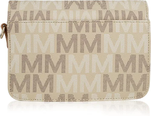 Vista 5 de Mia K Collection - Bolsos cruzados para mujer, bolso de piel sintética, elegante bolso de mensajero lateral de cuerpo medio cruzado