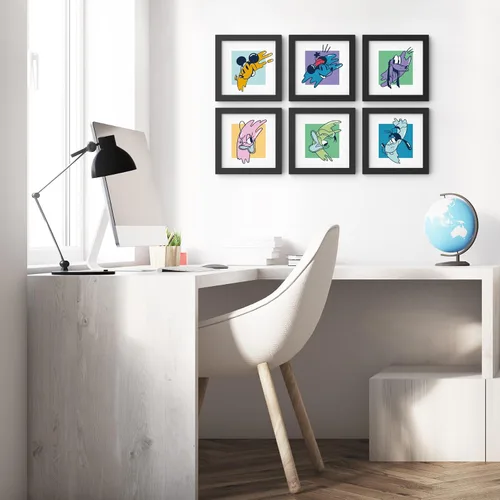 Vista 7 de Trends International Gallery Pops Disney Mickey and Friends - Póster de pared con diseño de expresiones del pato Donald, 12.00 x 12.00 pulgadas