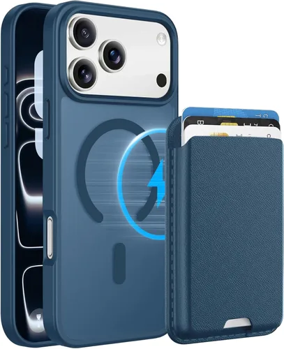 Vista 98 de Funda magnética para iPhone 12 Pro Max, cartera magnética desmontable con soporte para tarjetas, [compatible con MagSafe] grado militar, a prueba