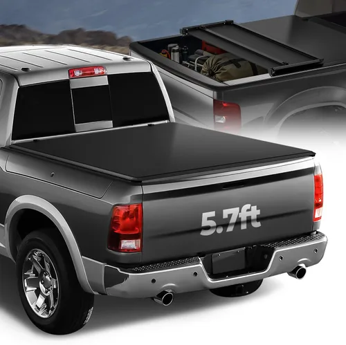 Vista 15 de Auto Dynasty Cubierta FRP Tonneau de perfil bajo para Ram 1500 2019-2025
