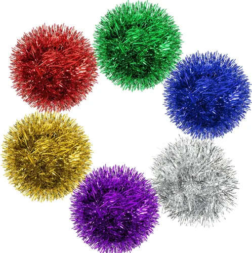 Vista 4 de Shappy Guirnalda de oropel de 90 pies, 6 rollos de guirnalda de oropel con purpurina metálica para decoración de boda, verano, Luau, fiesta