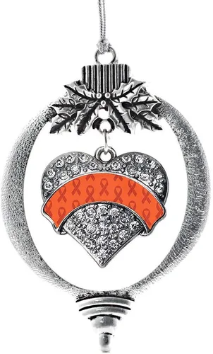 Vista 100 de Inspired Silver - Adorno con dije de hermana gemela - Adornos navideños de plata con circonitas cúbicas
