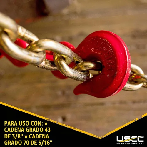 Vista 8 de US Cargo Control Carpeta de carga de palanca de servicio pesado para cadena de grado 70 de 5/16" (límite de carga de trabajo: 5,400lb)