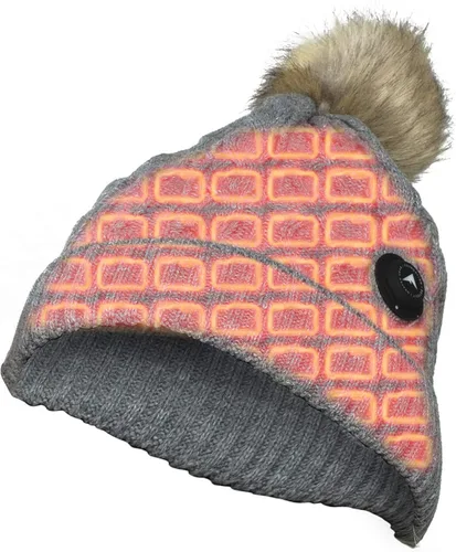 Vista 4 de FNDN Gorro de punto con batería recargable ideal para esquí, pesca, camping, clima frío, caza