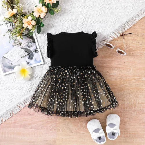Vista 2 de PATPAT Baby Girl Dresses Sleeveless Tutu Dress Tulle Dress Infant Girls Party Birthday Princess Dresses