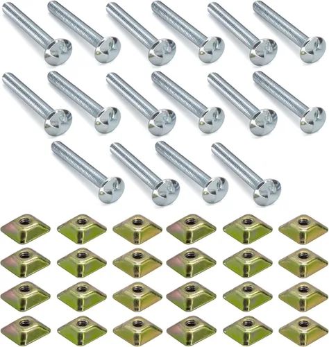 Vista 9 de Kit de 4 piezas de herramientas de montaje de letreros antirrobo para poste de canal en U, pernos de fijación y tuercas, perno de 2.5 pulgadas