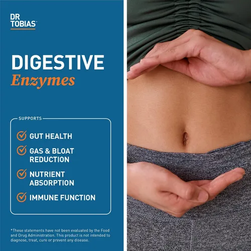 Vista 5 de Dr. Tobias Paquete de prebióticos y enzimas digestivas para la salud digestiva
