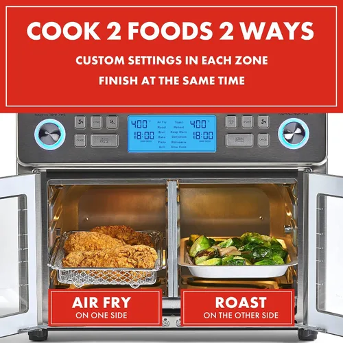 Vista 12 de Emeril Lagasse Dual Zone Technology 25QT Air Fryer Oven