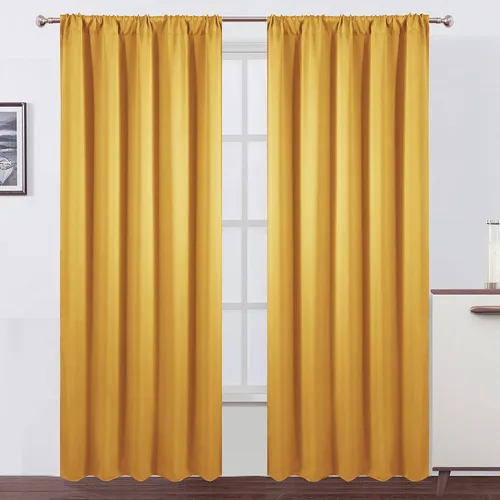Vista 18 de LEMOMO Cortinas opacas de 42 x 54 pulgadas, juego de 2 paneles de cortinas con aislamiento térmico para oscurecer la habitación