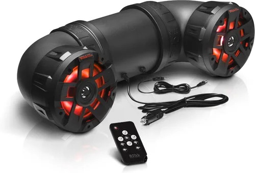 Vista 8 de BOSS Audio Systems UTV4B ATV UTV Sistema de sonido resistente a la intemperie, altavoces de 4 pulgadas, tweeters de 1 pulgada, amplificador