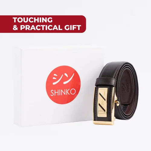 Vista 6 de SHINKO 100% Italian Leather Belt for Men, Fashion Mens Dress Belt for Any Occasion and Outfit