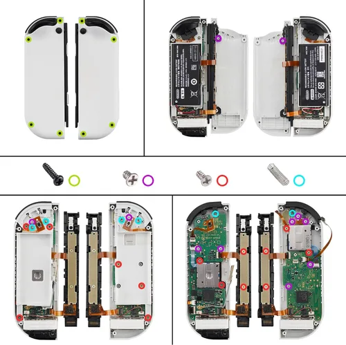 Vista 3 de eXtremeRate Cross Screwdriver Set Opening Tools Repair Kits for Nintendo Switch OLED Joycon and Console with Spare Screws Tweezers and Prying Tool